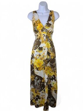 Vintage Pomare 70s Hawaiian Halter Maxi Dress